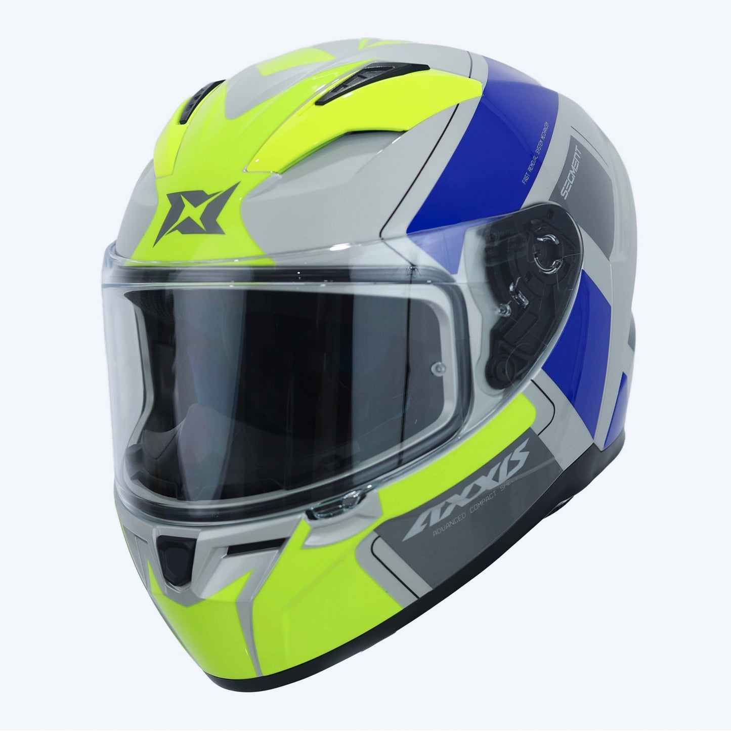 AXXIS FF117B SEGMENT VANTAGE D3 FLUOR HELMET - GLOSS