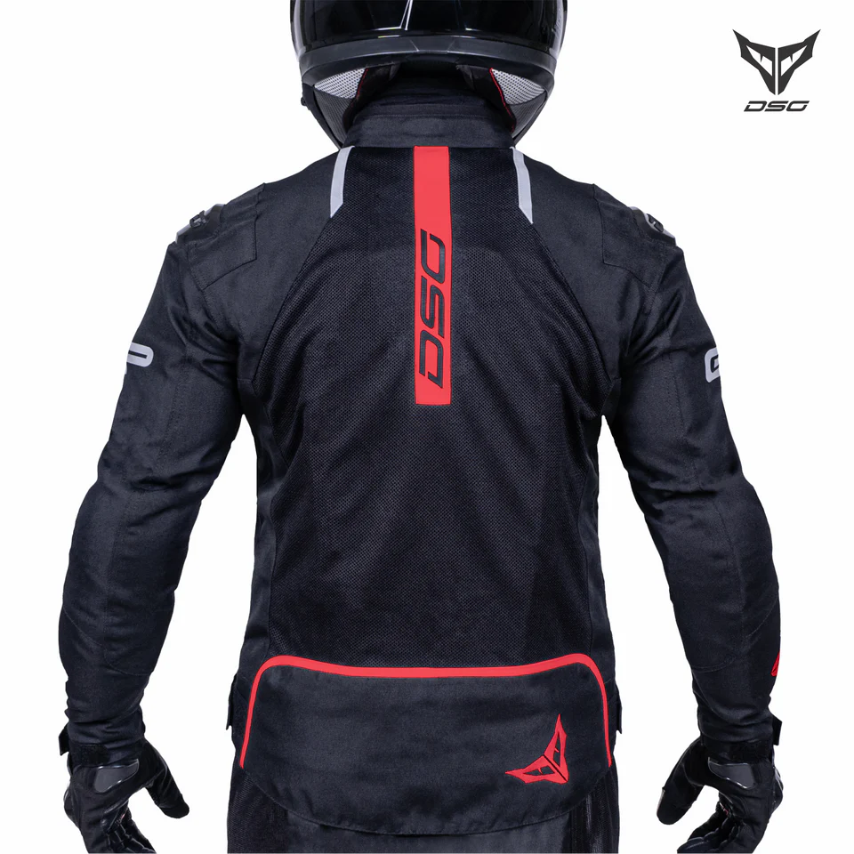DSG GPX RIDING JACKET - BLACK RED