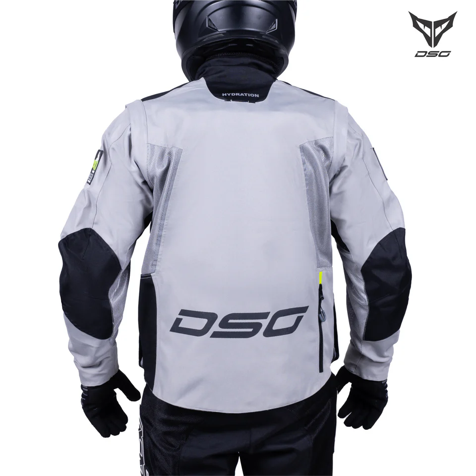 DSG ADV RIDING JACKET - GREY BLACK YELLOW FLUO