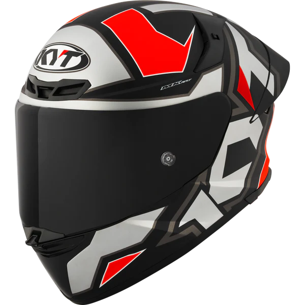 KYT TT REVO HELMET - ELECTRON GREY RED MATT