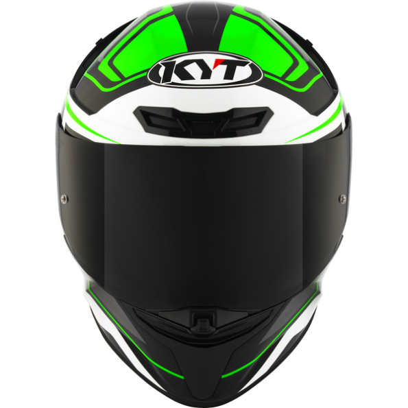 KYT TT REVO HELMET - OVERTECH BLACK GREEN