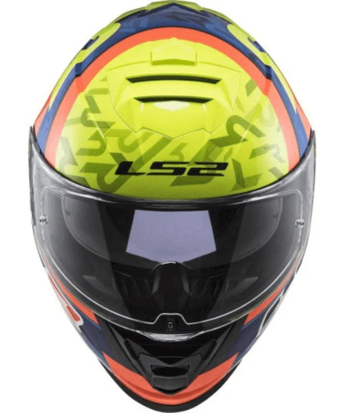 LS2 FF800 SALVADOR REPLICA HELMET - BLUE H-V YELLOW