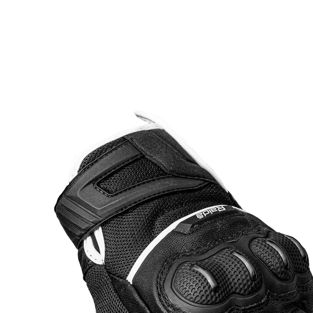 RAIDA AIRWAVE MOTORCYCLE GLOVES | WHITE