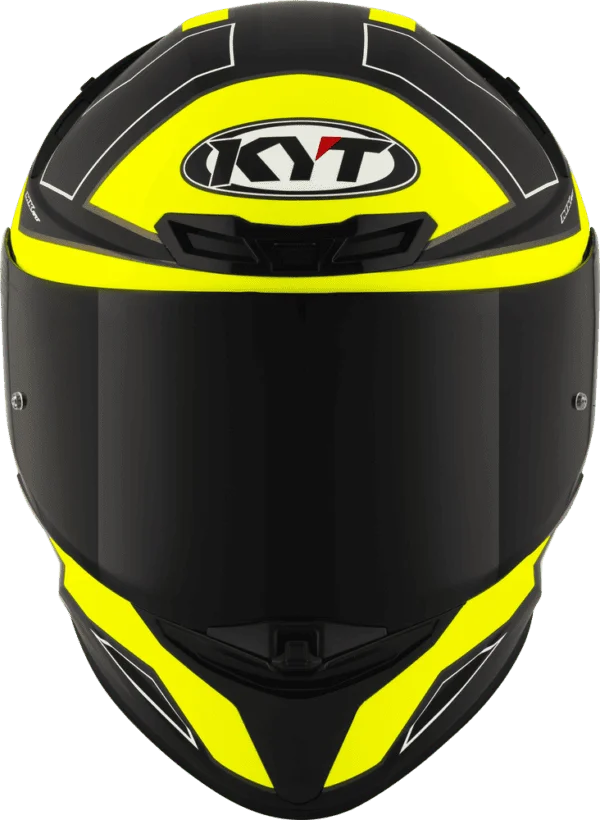 KYT TT REVO HELMET - ELECTRON MATT BLACK YELLOW