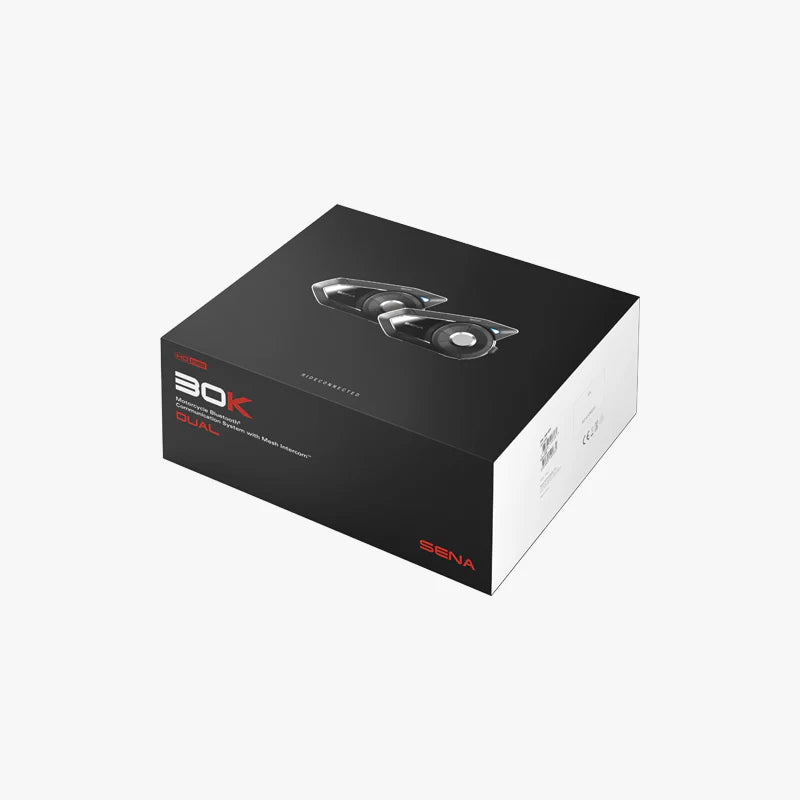 SENA 30K BLUETOOTH COMMUNICATION SYSTEM WITH MESH & HD SPEAKERS DUAL PACK