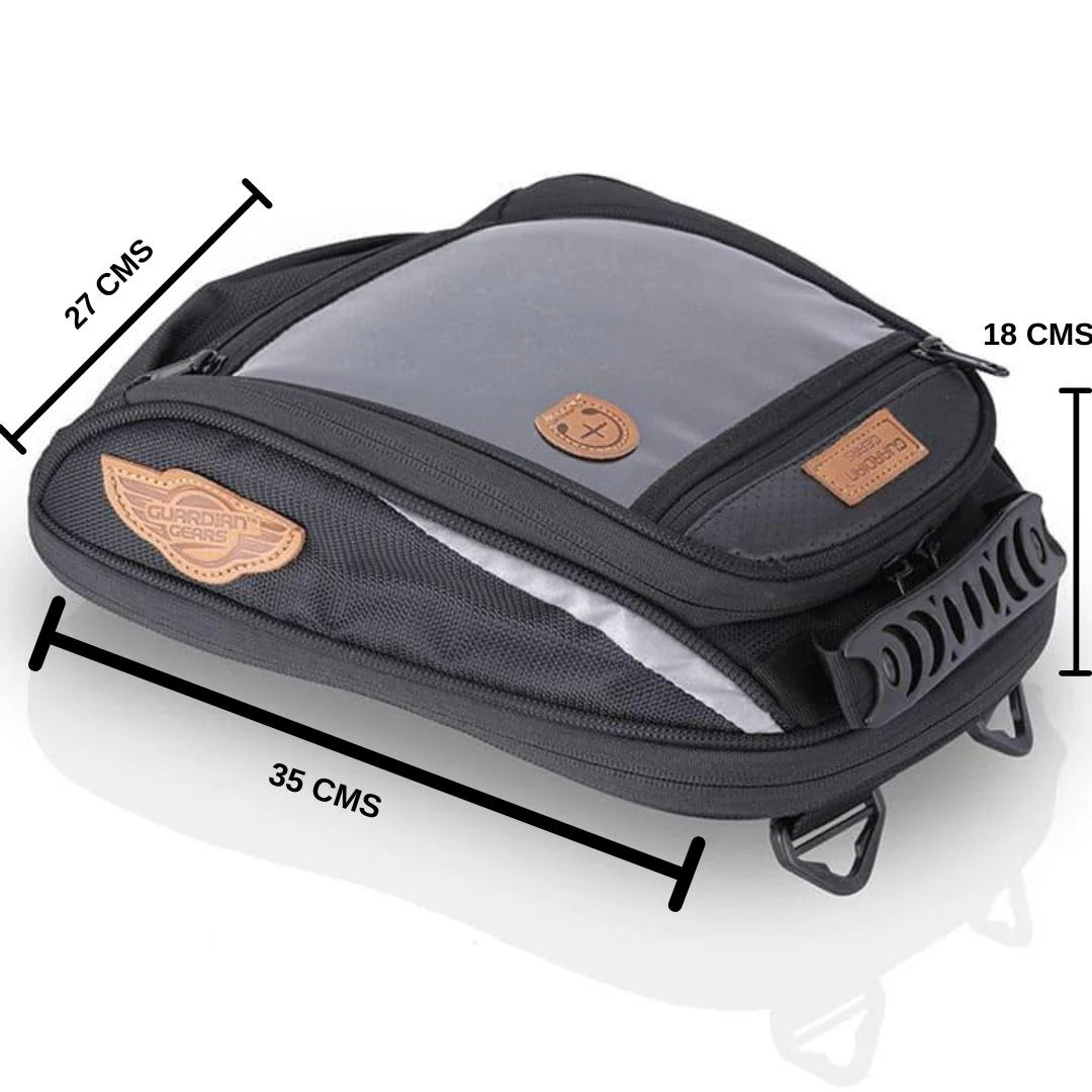 GURDIAN GEARS SHARK MINI UNIVERSAL 18L TANK BAG WITH RAIN COVER