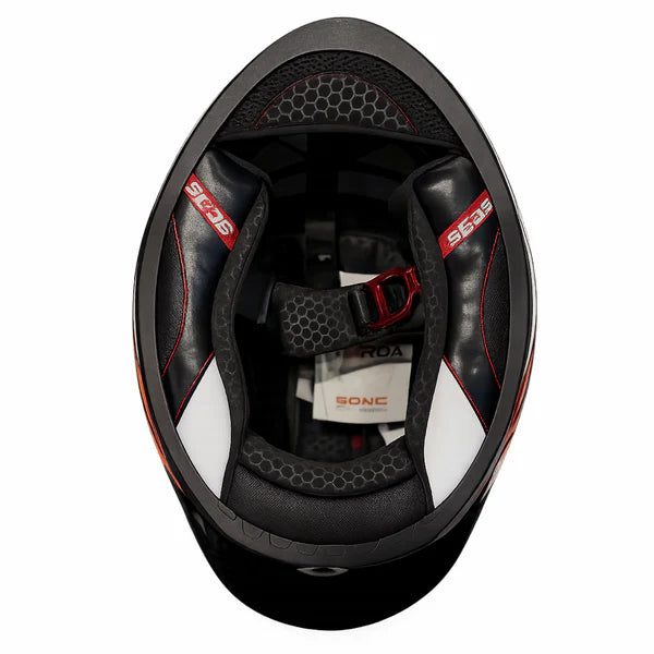 KORDA SONIC GP FURIOSA HELMET - GLOSS BLACK WHITE GREY