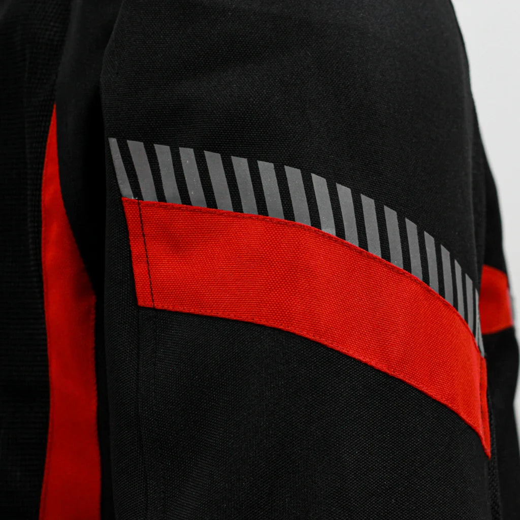 RAIDA BOLT MOTORCYCLE JACKET | RED