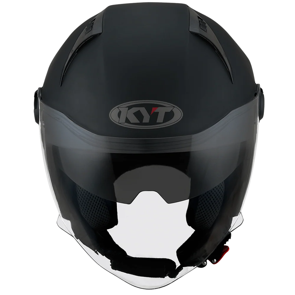 KYT D CITY HELMET - PLAIN MATT BLACK