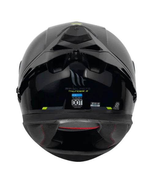 MT THUNDER 3 SV SPOILER SOLID A1 HELMET - GLOSS BLACK