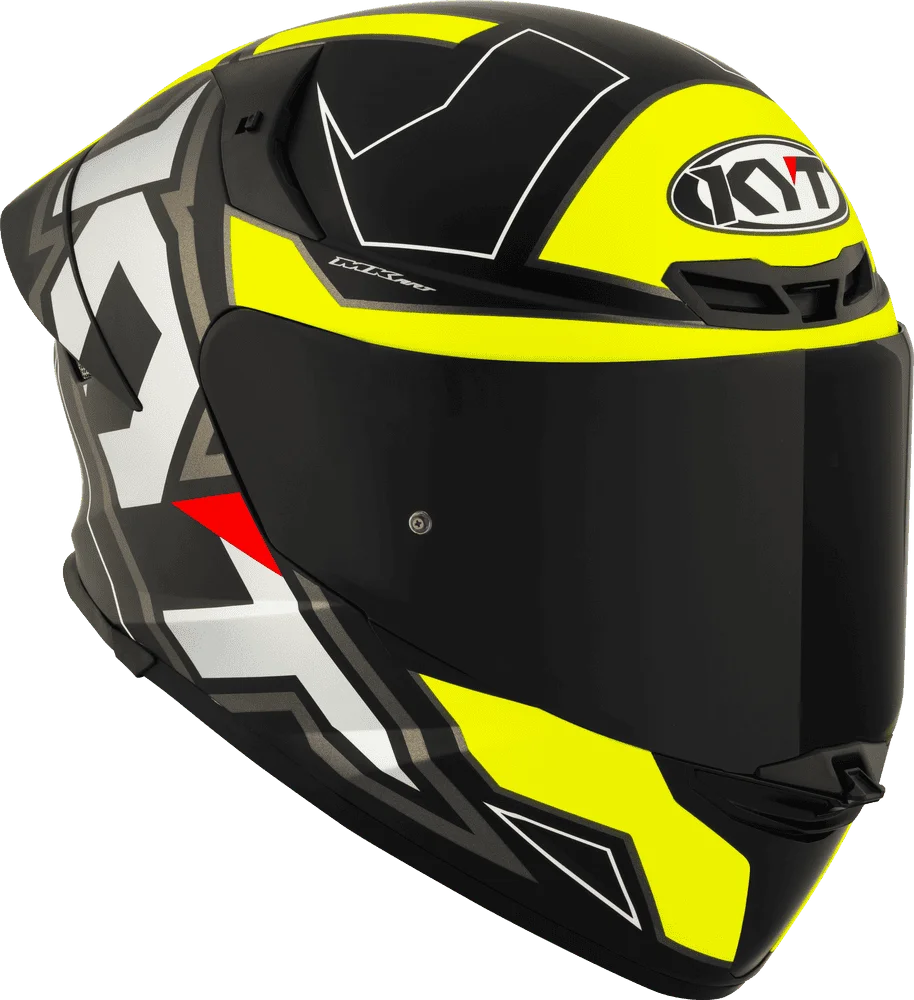 KYT TT REVO HELMET - ELECTRON MATT BLACK YELLOW