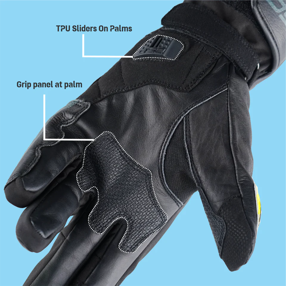 DSG HYDRO V2 RIDING GLOVE BLACK YELLOW FLUO