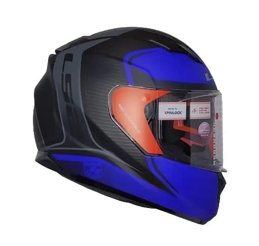 LS2 FF320 FLAUX MATT BLACK BLUE