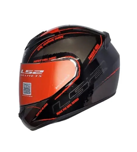 LS2 FF352 BRUSH BLACK RED