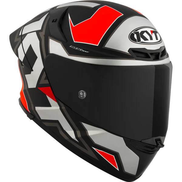 KYT TT REVO HELMET - ELECTRON GREY RED MATT