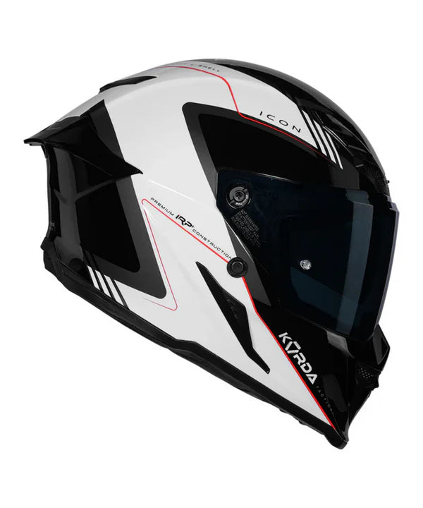 KORDA ICON NERO HELMET - GLOSS WHITE RED