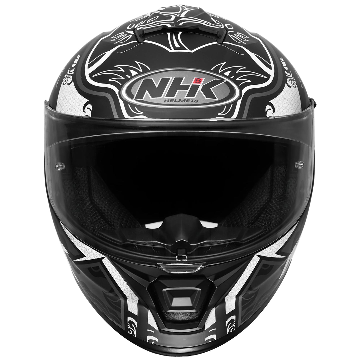 NHK K5R WAYANG MATT BLACK SILVER HELMET