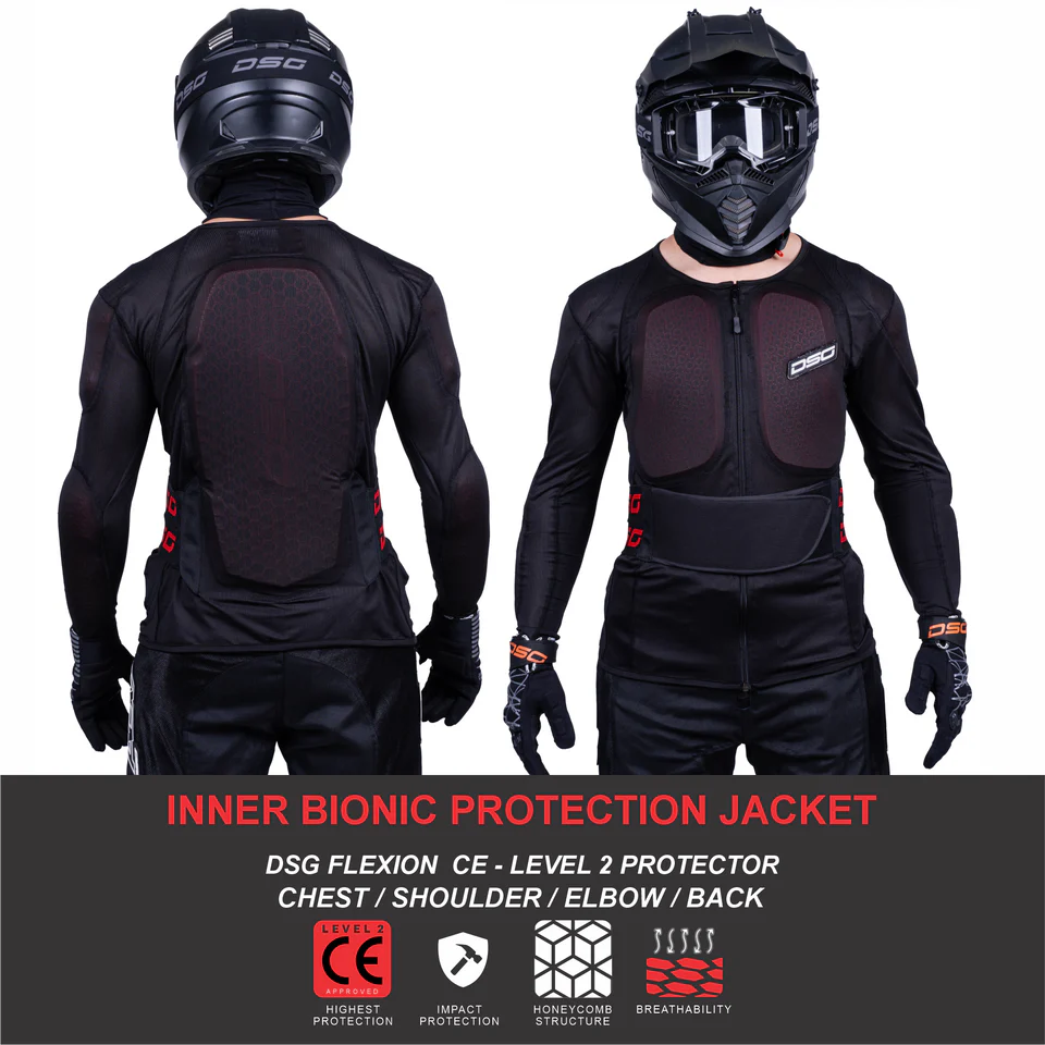 DSG ADV RIDING JACKET - BLACK YELLOW FLUO