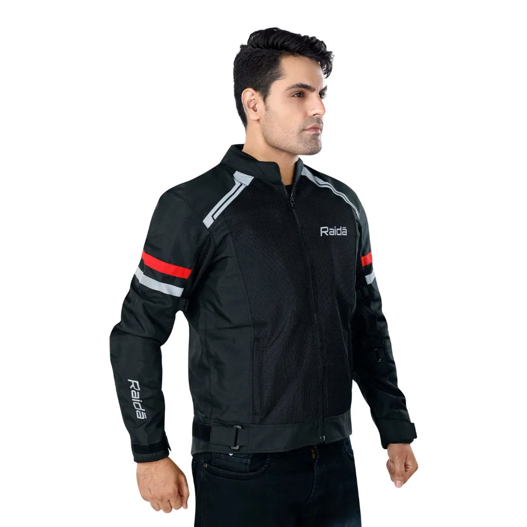 RAIDA TOURER JACKET l BLACK/RED