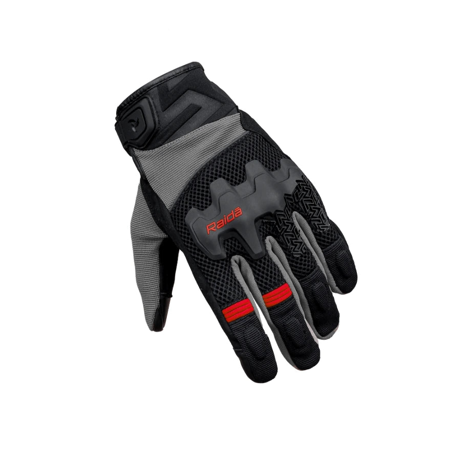 RAIDA DRIFT MOTORCYCLE GLOVES - RED