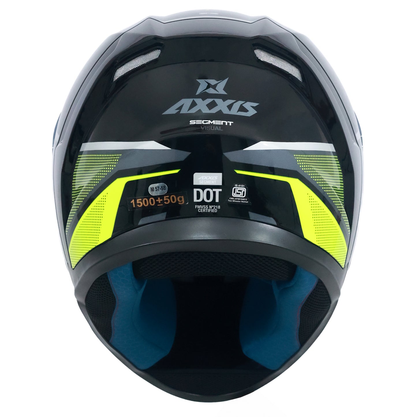 AXXIS FF117B SEGMENT VISUAL B3 HELMET - FLUOR GLOSS