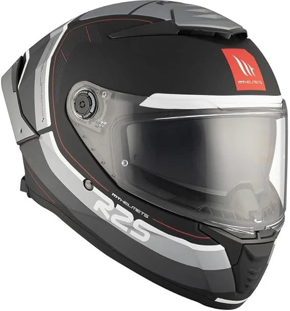 MT THUNDER 4 SV R25 B2 SOLID HELMET - GLOSS BLACK GREY