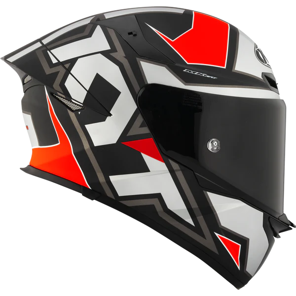 KYT TT REVO HELMET - ELECTRON GREY RED MATT