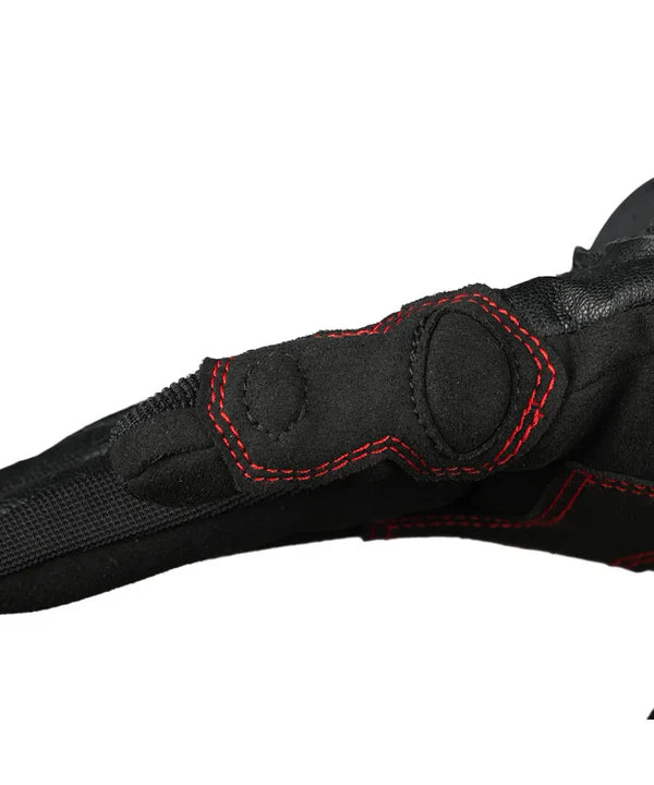 KORDA TRIAD RIDING GLOVES - BLACK FLUORESCENT YELLOW
