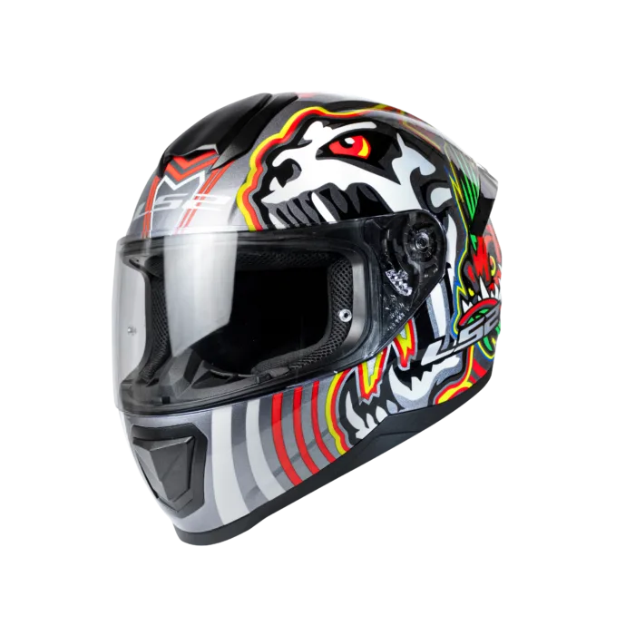 LS2 FF352 FLASH GROWL GREY (GLOW)