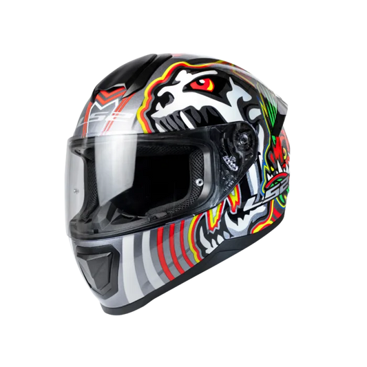 LS2 FF352 FLASH GROWL GREY (GLOW)