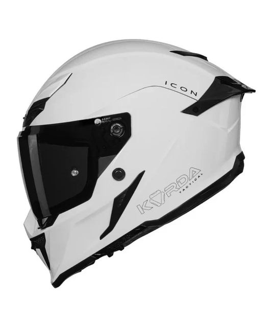 KORDA ICON SOLID HELMET - GLOSS WHITE