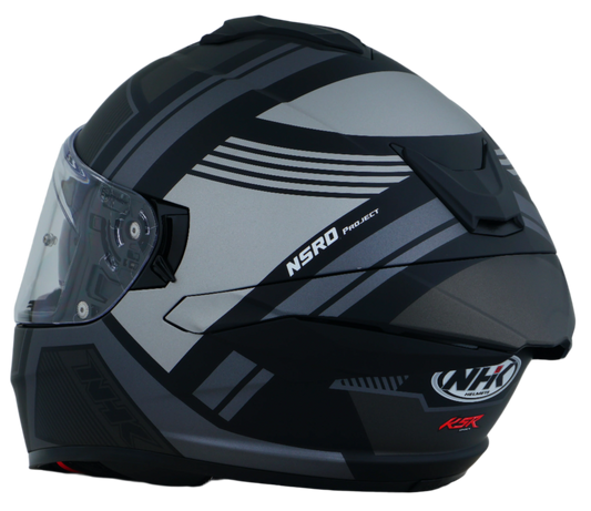 NHK FADER BLK/GREY MATT HELMET