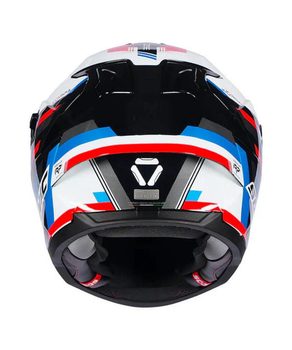 KORDA SONIC GP MOZE HELMET - GLOSS RED BLUE