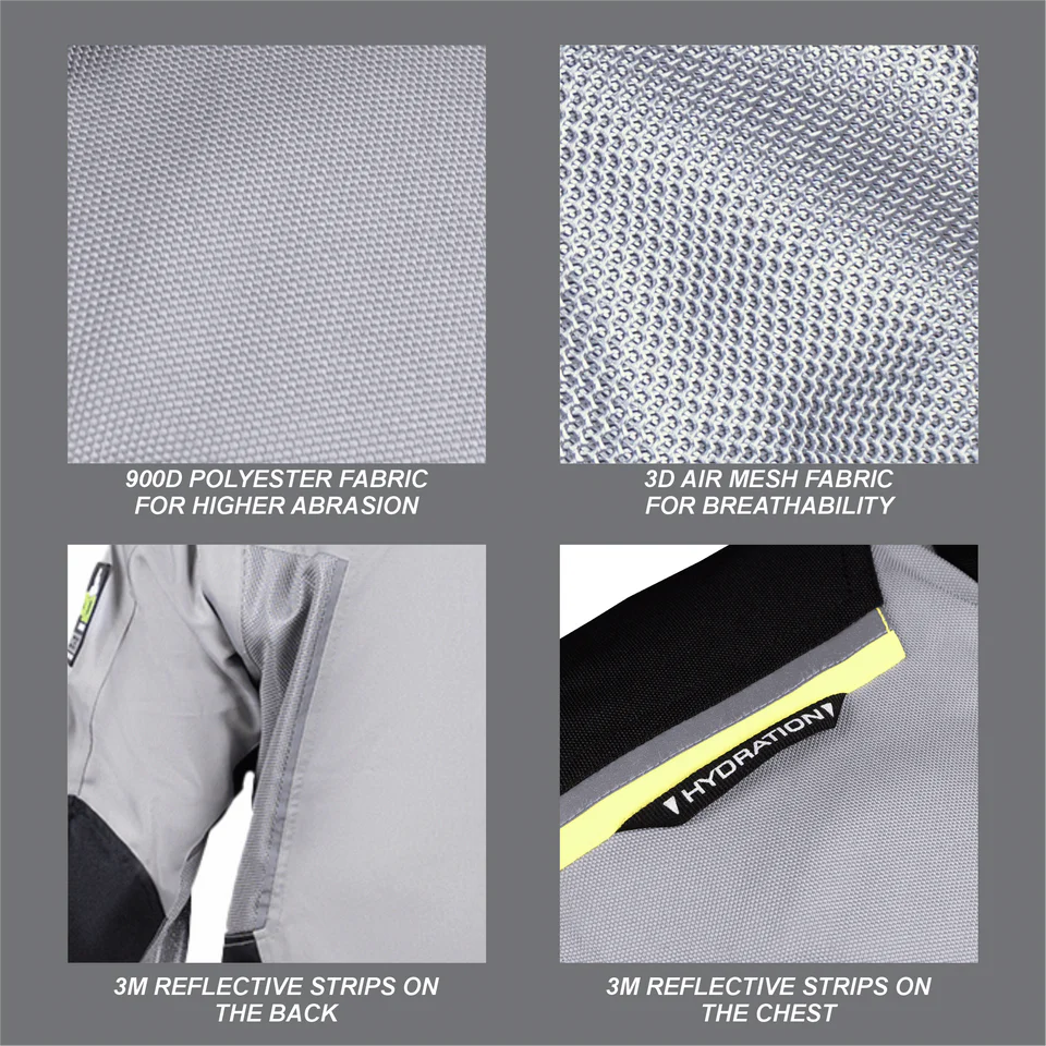 DSG ADV RIDING JACKET - GREY BLACK YELLOW FLUO