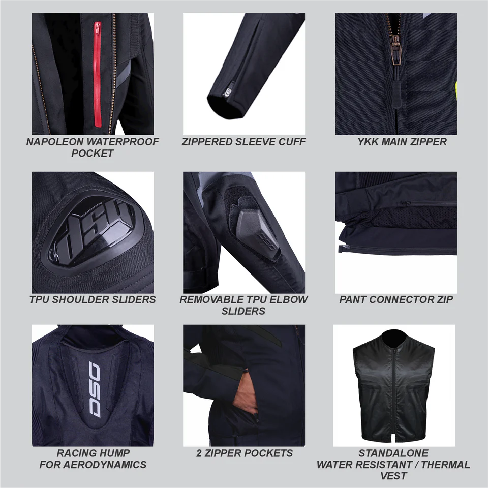 DSG RACE PRO V2 RIDING JACKET - BLACK