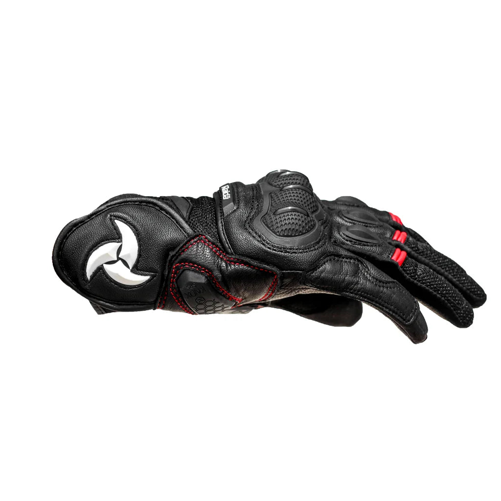 RAIDA AIRWAVE MOTORCYCLE GLOVES | RED