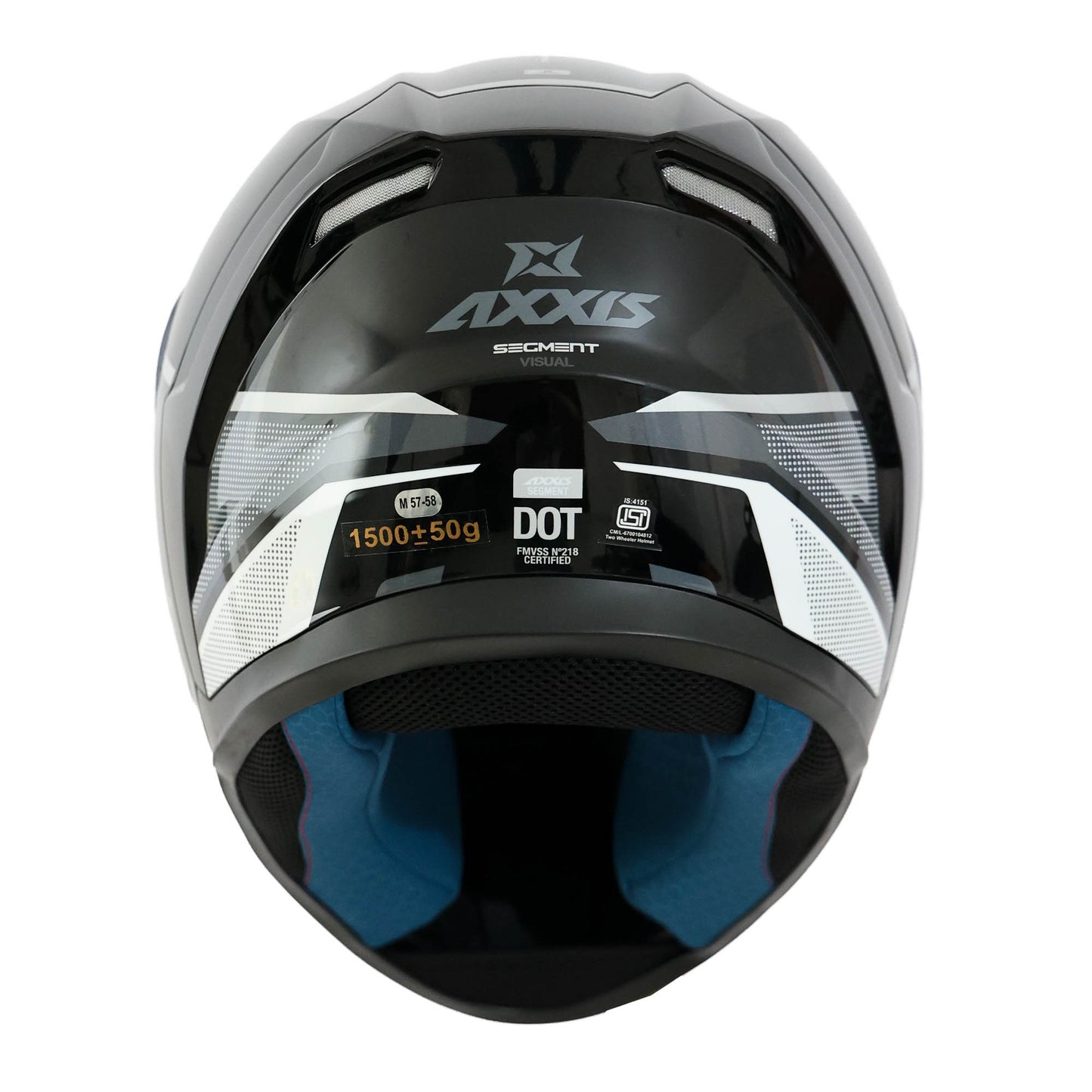 AXXIS FF117B SEGMENT VISUAL B0 HELMET - GLOSS