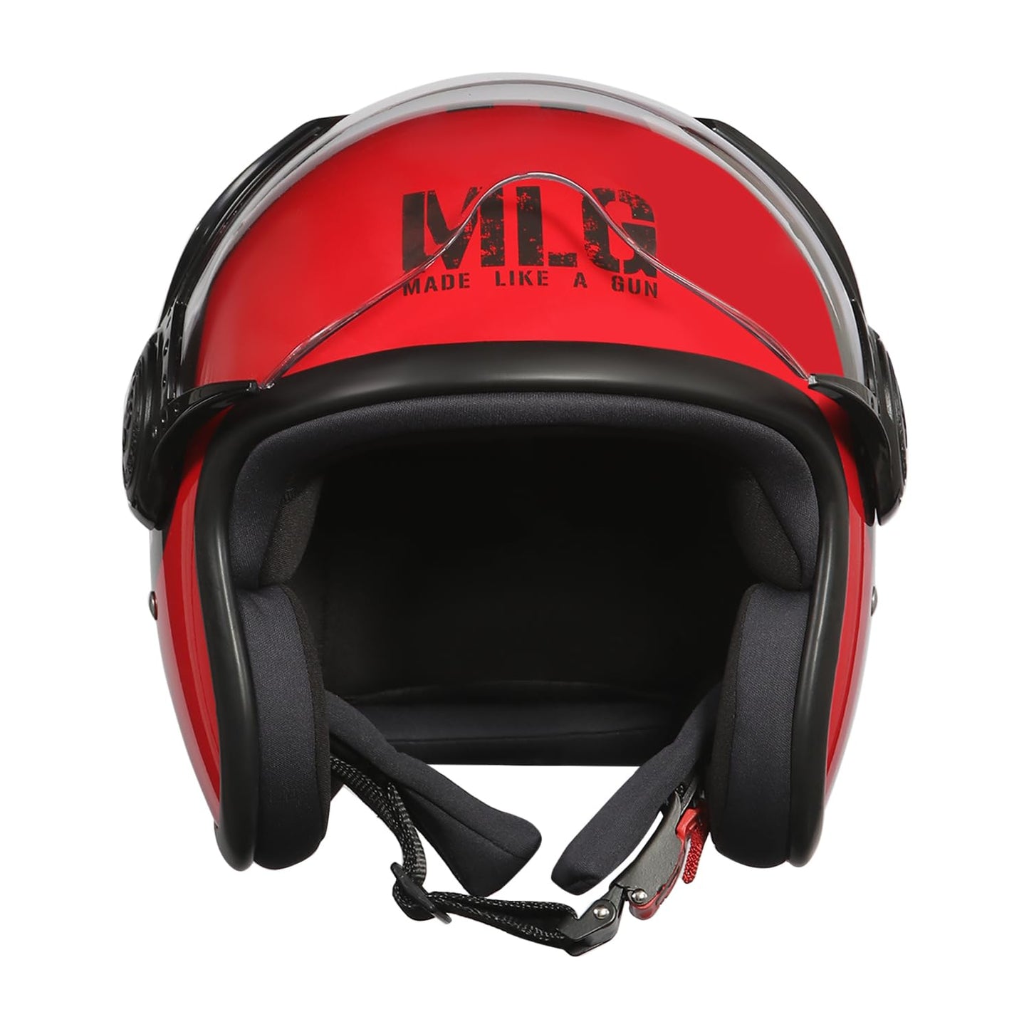 ROYAL ENFIELD JET MLG OPEN FACE HELMET - RED
