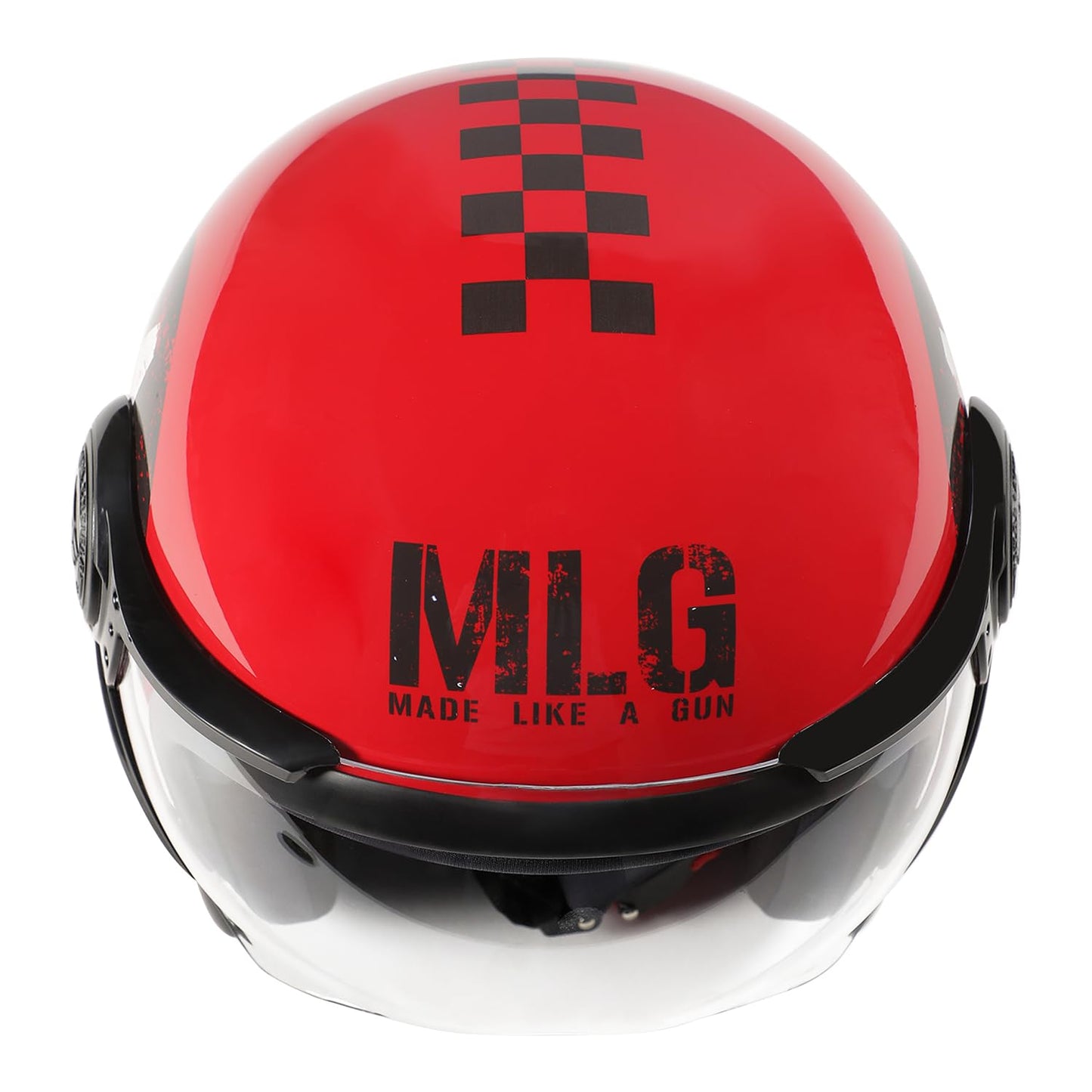 ROYAL ENFIELD JET MLG OPEN FACE HELMET - RED