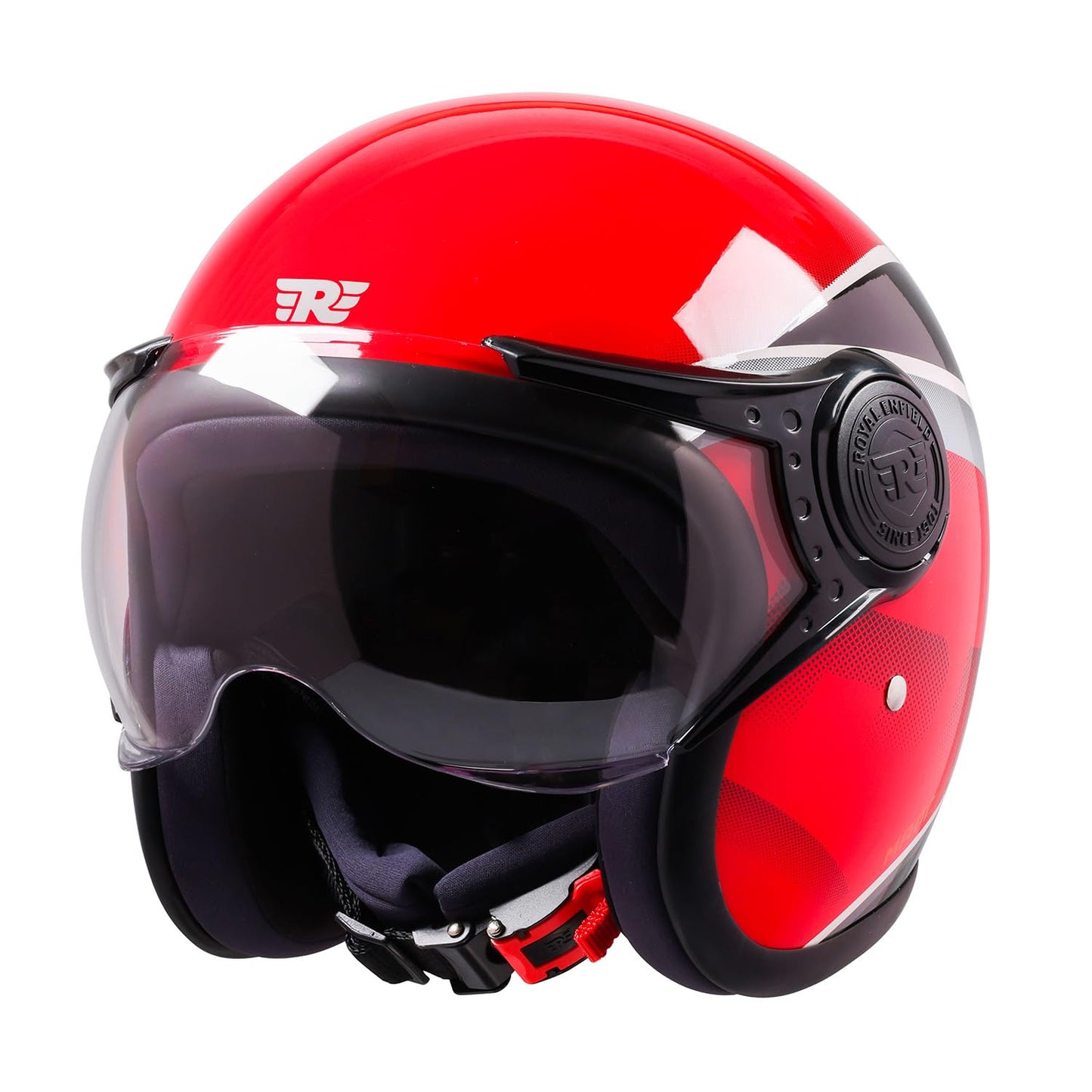 ROYAL ENFIELD HELMET JET OF SONIC RED