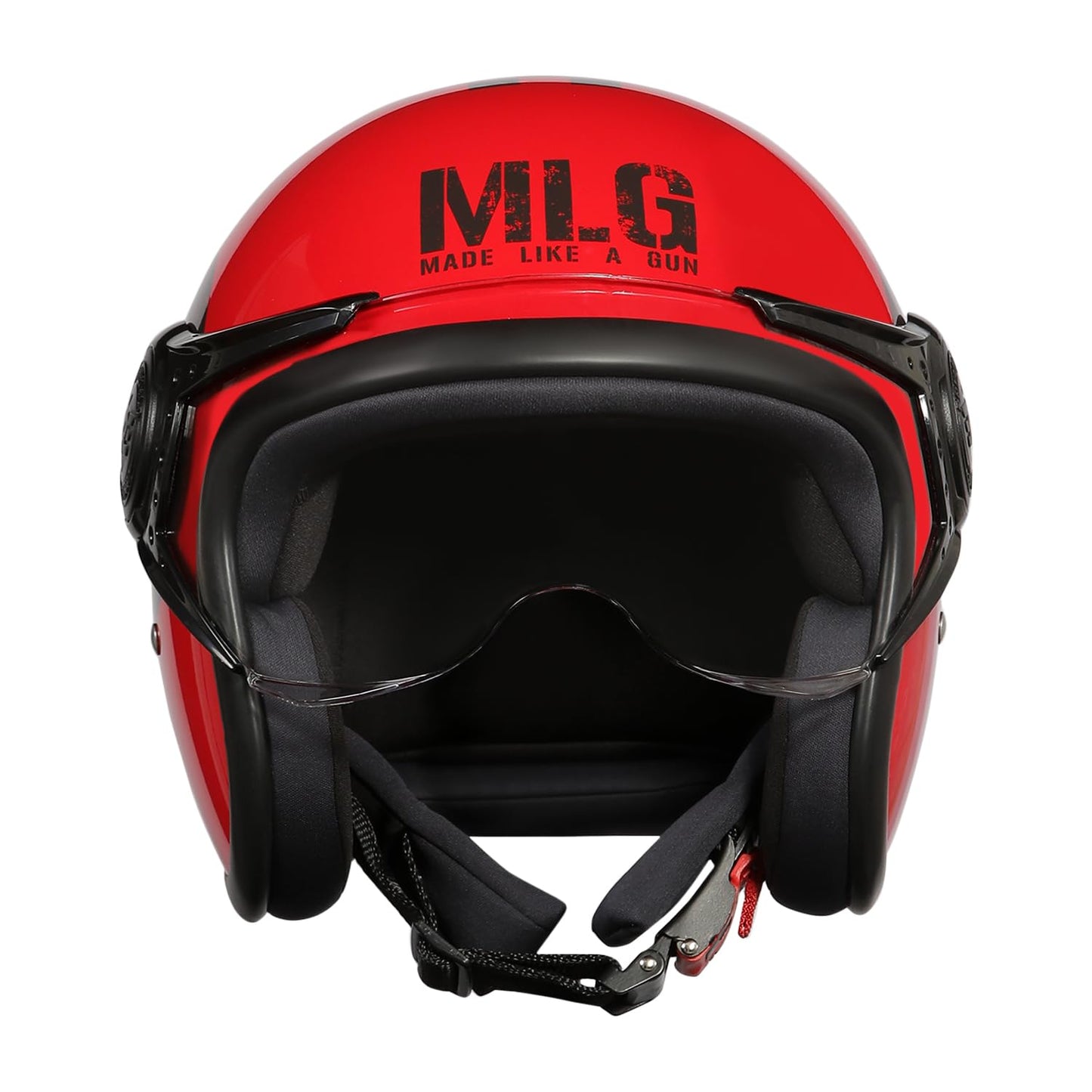 ROYAL ENFIELD JET MLG OPEN FACE HELMET - RED