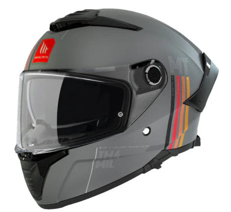 MT THUNDER 4 SV MILL C2 SOLID HELMET -  GLOSS BLACK