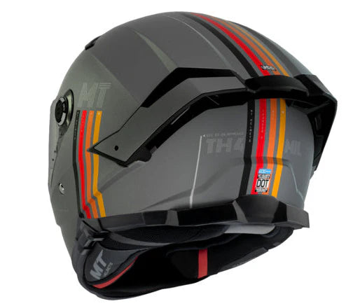MT THUNDER 4 SV MILL C2 SOLID HELMET -  GLOSS BLACK