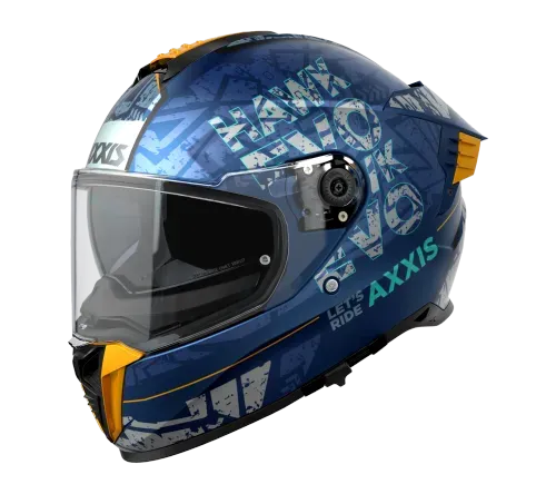 AXXIS HAWK EVO SV LET'S RIDE C7 BLUE MATT