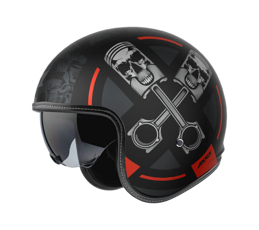 AXXIS HORNET S SV SKULL B5 RED MATT