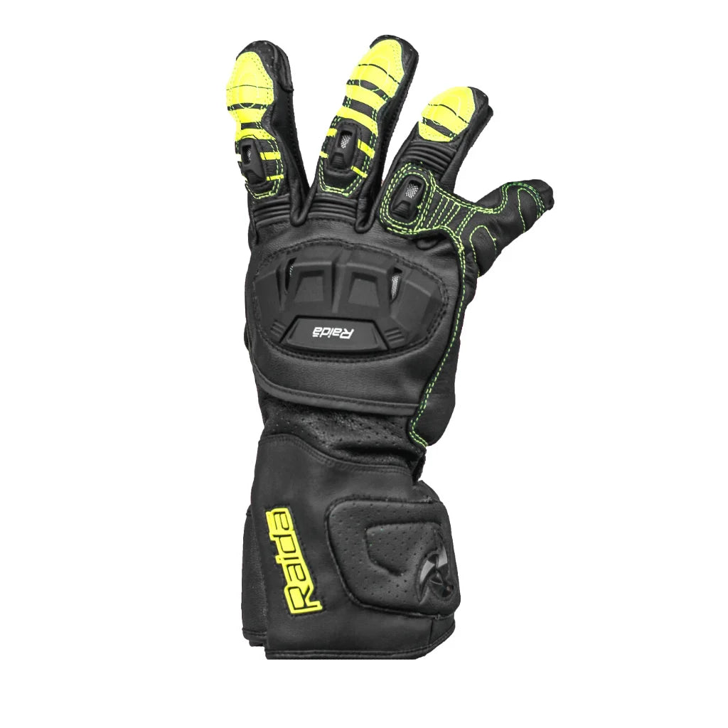 RAIDA AEROPRIX MOTORCYCLE GLOVES | HI-VIZ