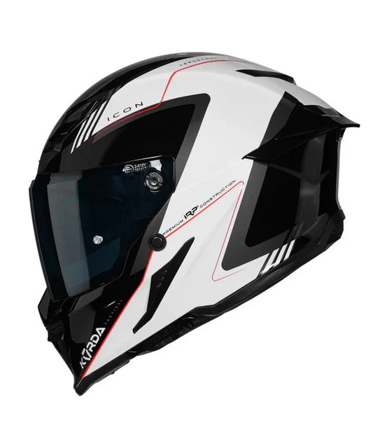 KORDA ICON NERO HELMET - GLOSS WHITE RED