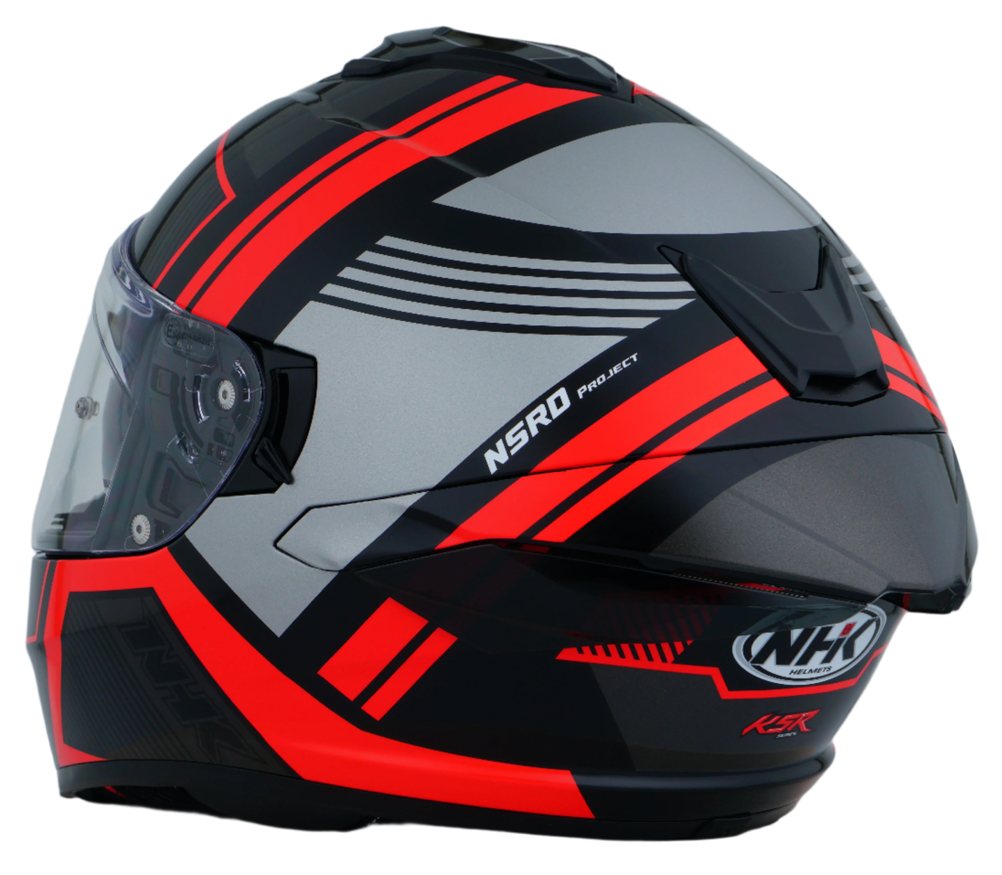 NHK K5R FADER BLACK AND RED HELMET