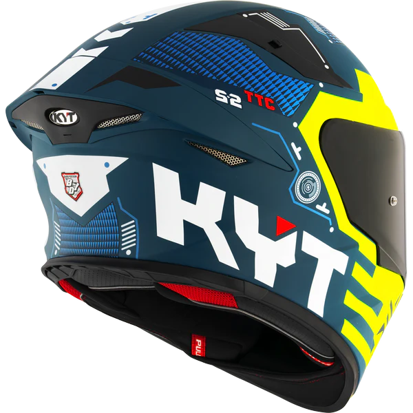 KYT TT REVO  HELMET - FUSELAGE YELLOW MATT