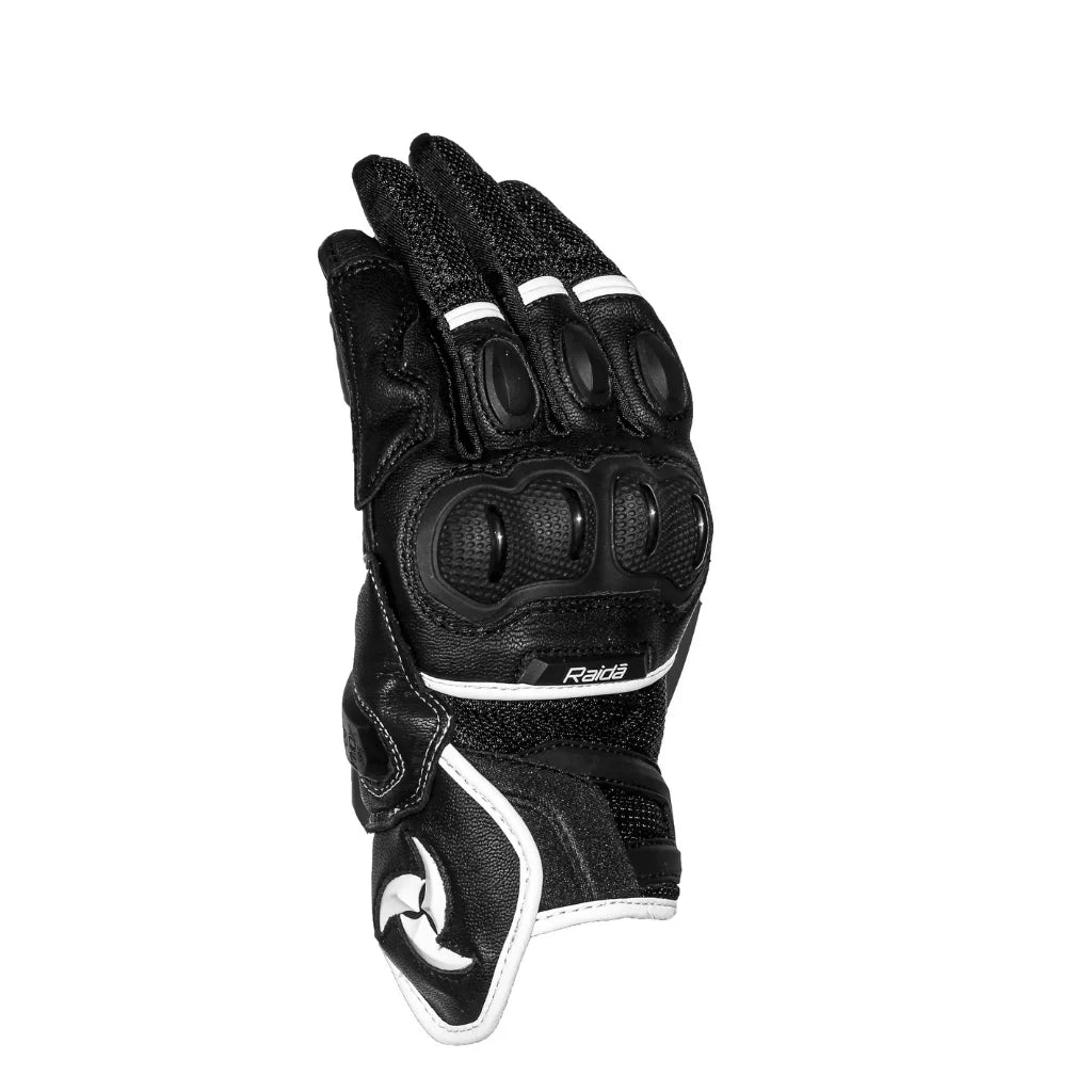 RAIDA AIRWAVE MOTORCYCLE GLOVES | WHITE